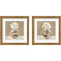 Framed Neutral Bud Vase 2 Piece Framed Art Print Set