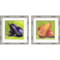 Framed 'Aubergine & Butternut 2 Piece Framed Art Print Set' border=