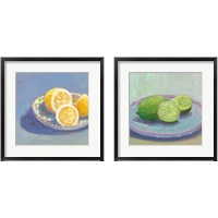 Framed 'Still Citrus 2 Piece Framed Art Print Set' border=