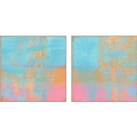 Framed 'Day Glow Pastel 2 Piece Art Print Set' border=