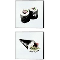 Framed 'Sushi Style 2 Piece Canvas Print Set' border=