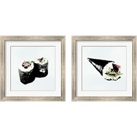 Framed 'Sushi Style 2 Piece Framed Art Print Set' border=
