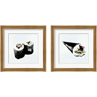 Framed 'Sushi Style 2 Piece Framed Art Print Set' border=