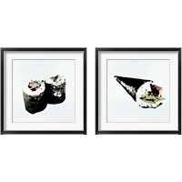 Framed 'Sushi Style 2 Piece Framed Art Print Set' border=