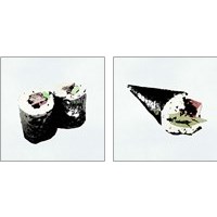Framed 'Sushi Style 2 Piece Art Print Set' border=