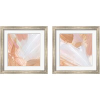Framed 'Pink Vanilla 2 Piece Framed Art Print Set' border=