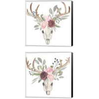 Framed 'Branched Posy 2 Piece Canvas Print Set' border=