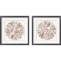 Framed 'Eye of Peony 2 Piece Framed Art Print Set' border=