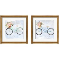 Framed 'Enjoy the Ride 2 Piece Framed Art Print Set' border=
