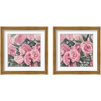 Framed Watercolor Roses 2 Piece Framed Art Print Set