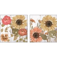 Framed 'Earth to Petals 2 Piece Art Print Set' border=