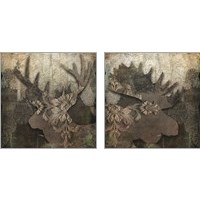 Framed 'Gothic Forest Animal 2 Piece Art Print Set' border=