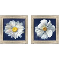 Framed Boldest Bloom Dark Blue 2 Piece Framed Art Print Set