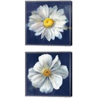 Framed 'Boldest Bloom Dark Blue 2 Piece Canvas Print Set' border=