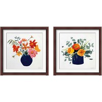 Framed 'Simplicity Bouquet 2 Piece Framed Art Print Set' border=