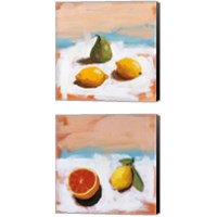 Framed 'Fruit and Cheer 2 Piece Canvas Print Set' border=