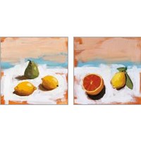 Framed 'Fruit and Cheer 2 Piece Art Print Set' border=