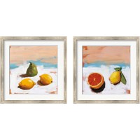 Framed 'Fruit and Cheer 2 Piece Framed Art Print Set' border=