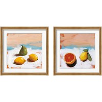 Framed 'Fruit and Cheer 2 Piece Framed Art Print Set' border=