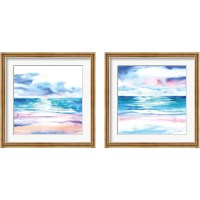 Framed 'Turquoise Sea 2 Piece Framed Art Print Set' border=