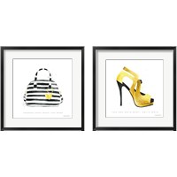 Framed 'Glitz and Glam 2 Piece Framed Art Print Set' border=