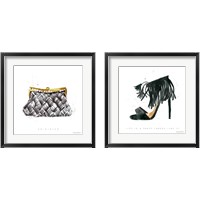 Framed 'Glitz and Glam 2 Piece Framed Art Print Set' border=