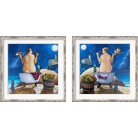 Framed 'Bath 2 Piece Framed Art Print Set' border=