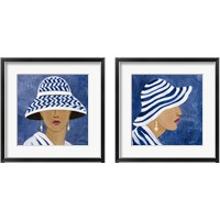 Framed Lady with Hat 2 Piece Framed Art Print Set