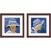 Framed Lady with Hat 2 Piece Framed Art Print Set