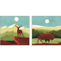 Framed 'Great Outdoors 2 Piece Art Print Set' border=