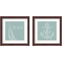 Framed 'Seas 2 Piece Framed Art Print Set' border=