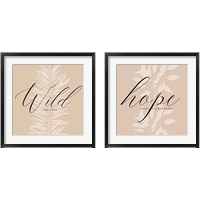 Framed Hope & Wild 2 Piece Framed Art Print Set