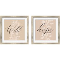 Framed 'Hope & Wild 2 Piece Framed Art Print Set' border=