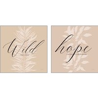 Framed Hope & Wild 2 Piece Art Print Set