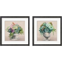 Framed Festive Succulents Blush 2 Piece Framed Art Print Set