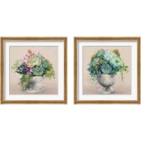Framed Festive Succulents Blush 2 Piece Framed Art Print Set