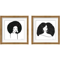 Framed Afro Girl 2 Piece Framed Art Print Set
