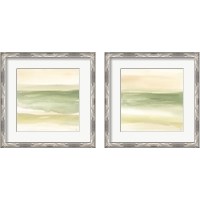 Framed 'Green Water 2 Piece Framed Art Print Set' border=