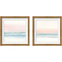 Framed 'Pink Fog 2 Piece Framed Art Print Set' border=