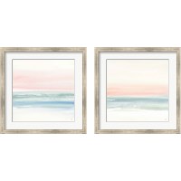 Framed 'Pink Fog 2 Piece Framed Art Print Set' border=