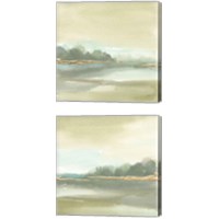 Framed Gold Earth 2 Piece Canvas Print Set