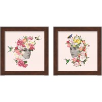 Framed Flower Girl 2 Piece Framed Art Print Set