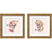 Framed 'Flower Girl 2 Piece Framed Art Print Set' border=