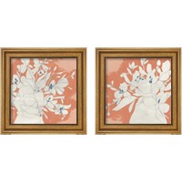 Framed Terracotta Flowers 2 Piece Framed Art Print Set