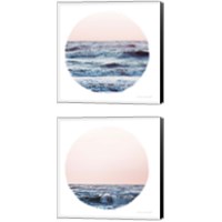 Framed 'Coastal Colors 2 Piece Canvas Print Set' border=