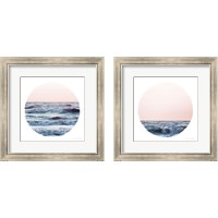Framed 'Coastal Colors 2 Piece Framed Art Print Set' border=