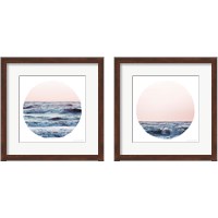 Framed 'Coastal Colors 2 Piece Framed Art Print Set' border=