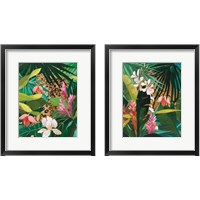 Framed 'Hidden Jungle 2 Piece Framed Art Print Set' border=