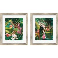 Framed 'Hidden Jungle 2 Piece Framed Art Print Set' border=