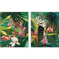 Framed 'Hidden Jungle 2 Piece Art Print Set' border=